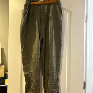 Abercrombie olive green pants , new with tags
